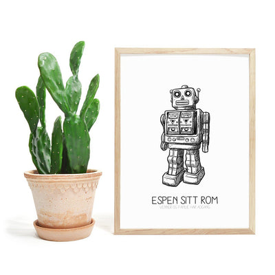 Dette er rommet til... Populær og personlig plakat med valgfri tekst - Plakatbar.no