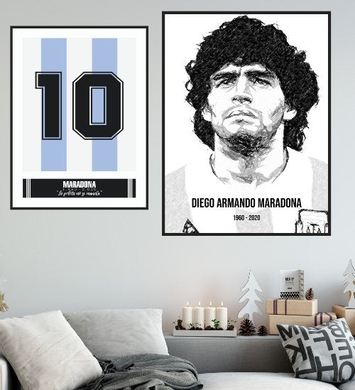 Diego Maradona - Nostalgisk plakat - Plakatbar.no