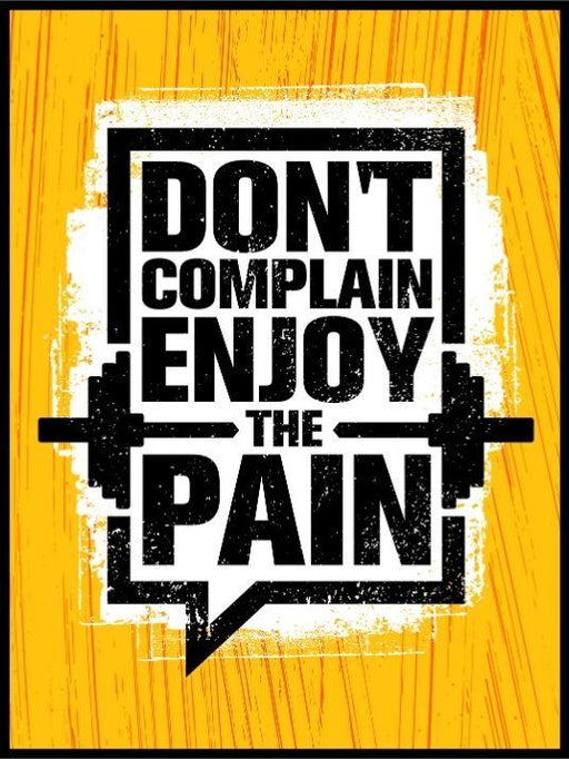 Dont complain - Gym poster - Plakatbar.no