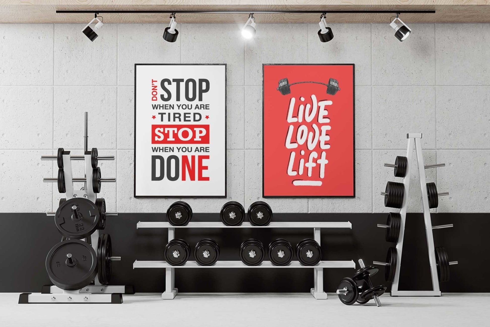 Don`t stop - Gym poster - Plakatbar.no