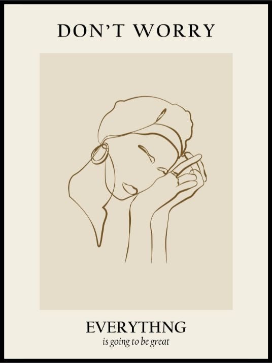 Don't Worry - Plakat - Plakatbar.no