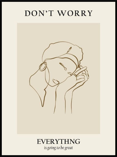 Don't Worry - Plakat - Plakatbar.no