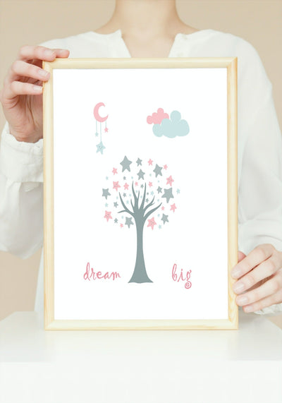 Dream big - søt plakat til de aller minste - Plakatbar.no