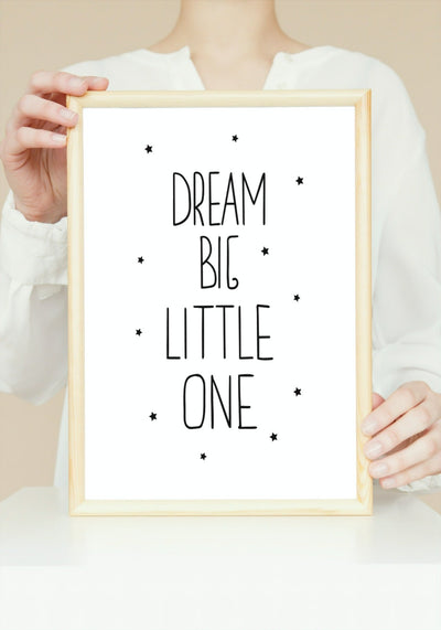 Dream big- stjerner - Plakatbar.no