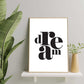 Dream - Typografiplakat - Plakatbar.no