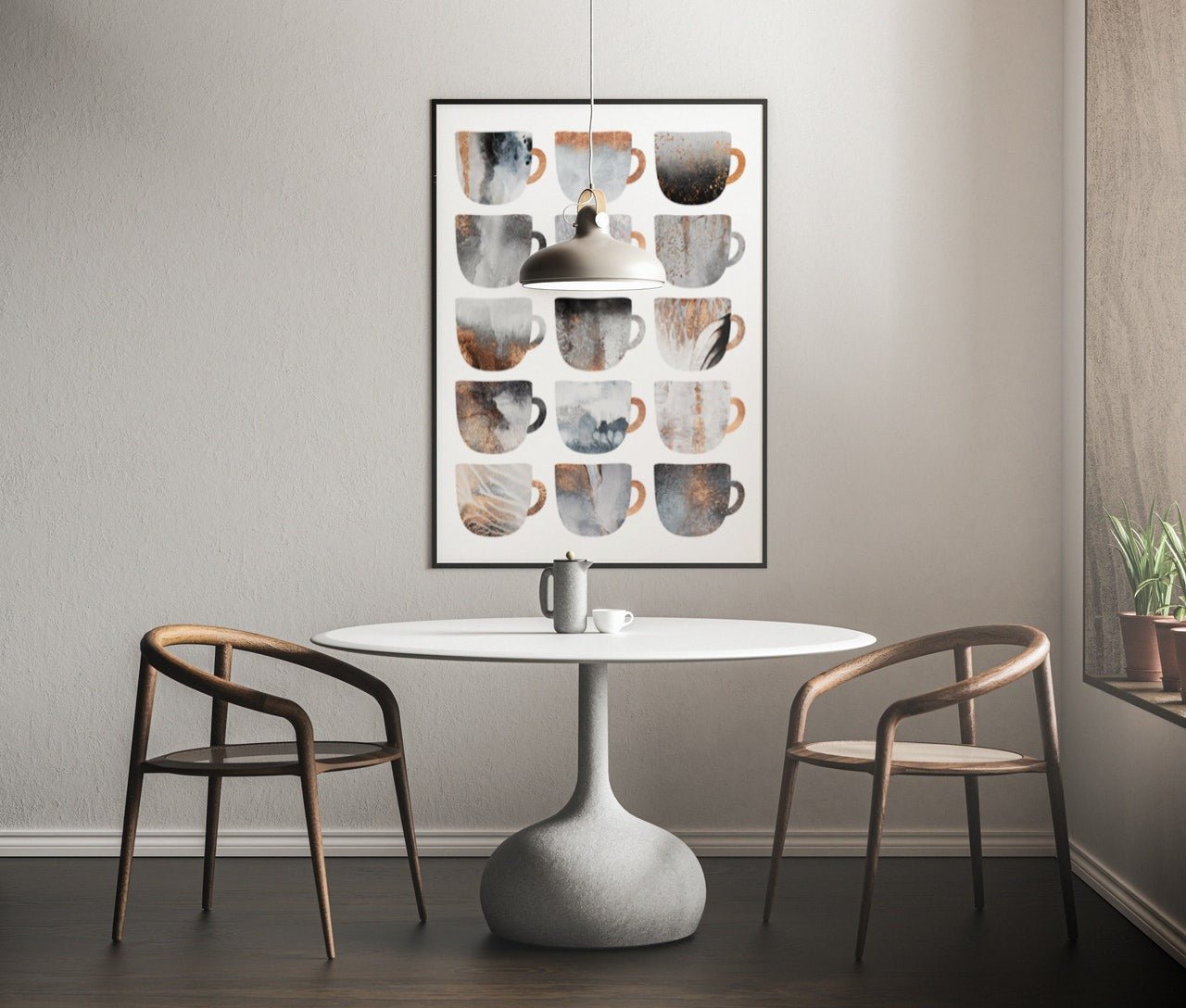 Dreamy coffee cups - Plakat - Plakatbar.no