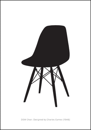 DSW Stol - Charles Eames (1948) - Plakatbar.no