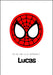 Du er vår superhelt - Spiderman poster med eget navn - Plakatbar.no