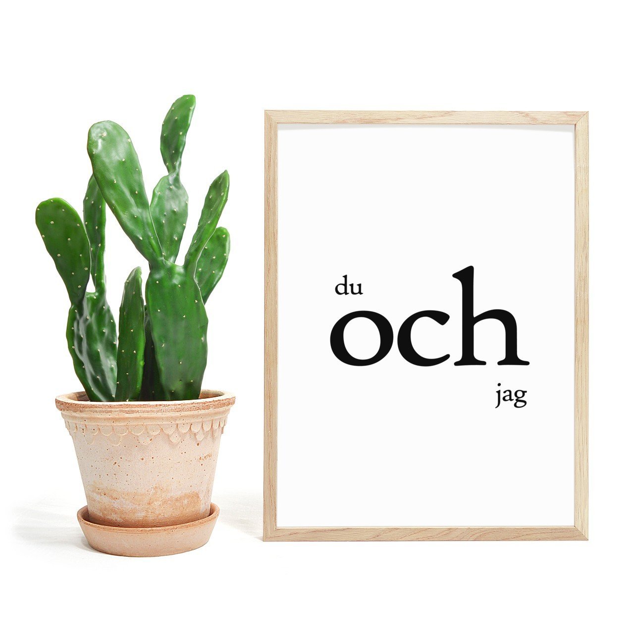 Du och jag (du og jeg) - koselig plakat - Plakatbar.no