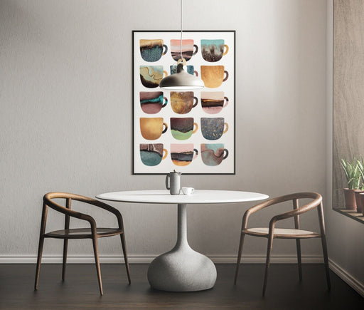 Earthy coffee cups - Plakat - Plakatbar.no
