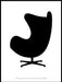 Egget - Stol designet av Arne Jacobsen (1958) poster - Plakatbar.no
