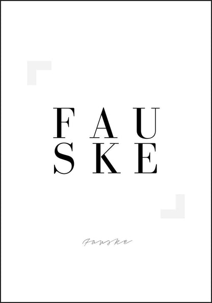 Eksklusiv Fauske Plakat - Plakatbar.no