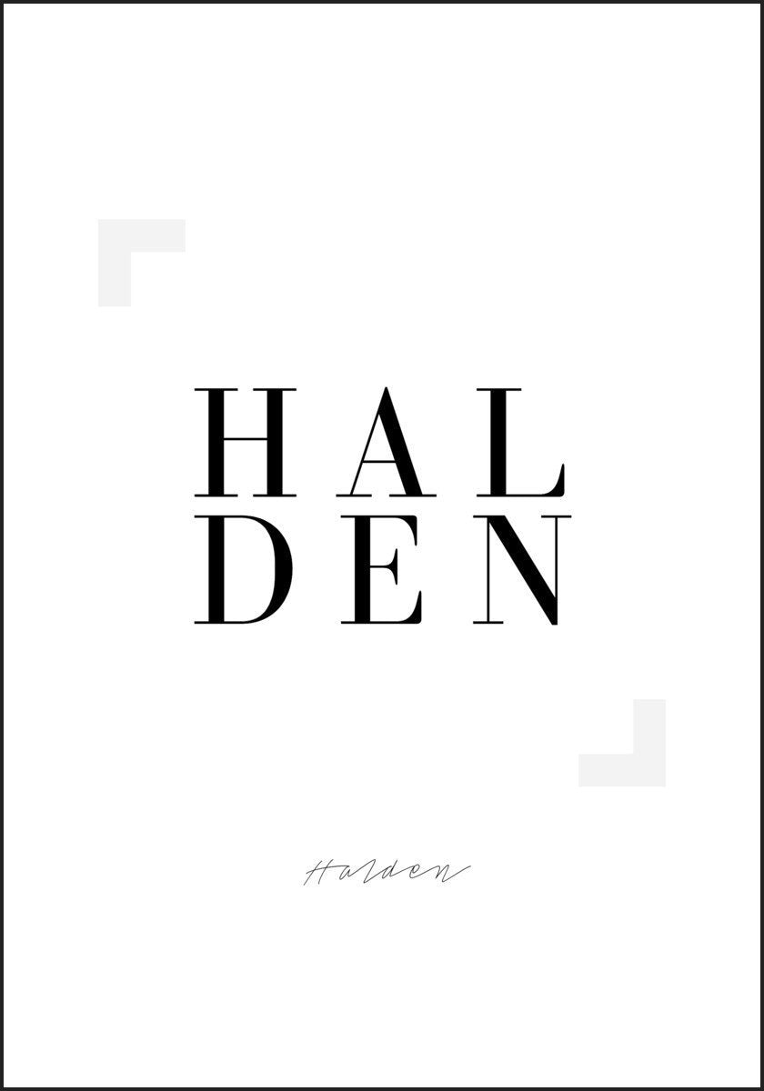 Eksklusiv Halden Plakat - Plakatbar.no