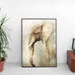 Elephant in grey tones poster - Plakatbar.no