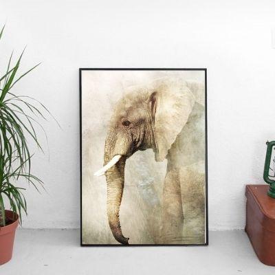 Elephant in grey tones poster - Plakatbar.no