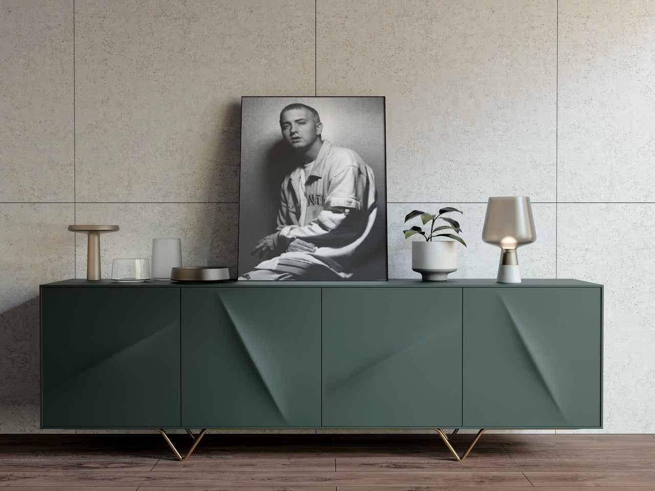 Eminem black and white - Poster - Plakatbar.no