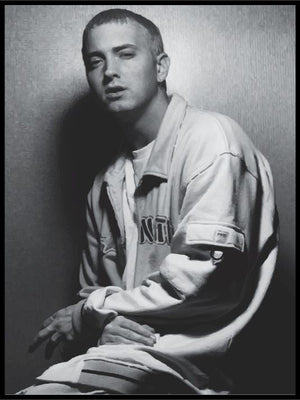 Eminem black and white - Poster