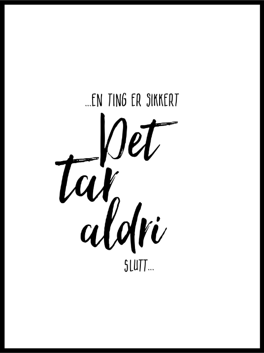 One thing is for sure poster