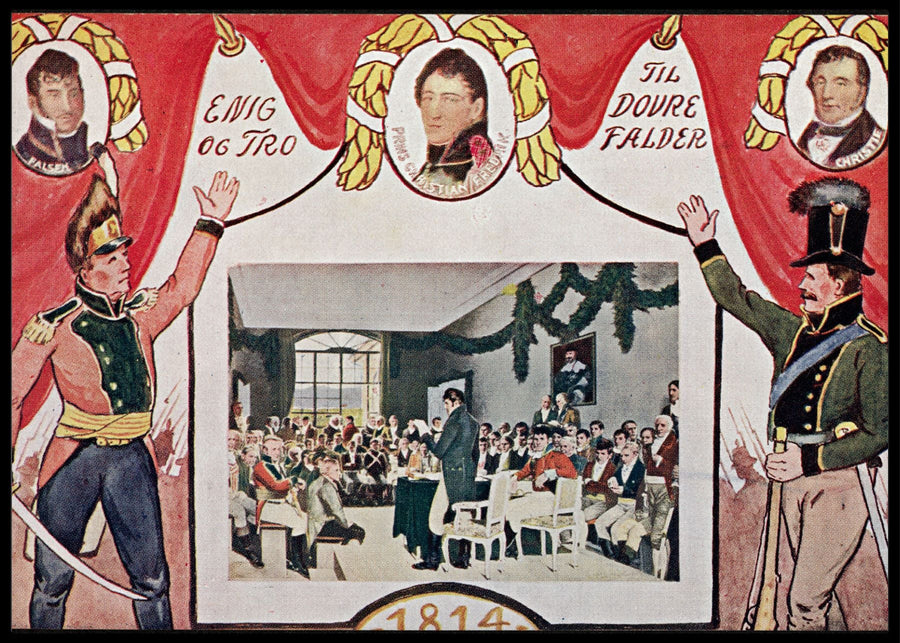 "Unanimous and true to Dovre falls 1814" by Oscar Wergeland - poster or canvas