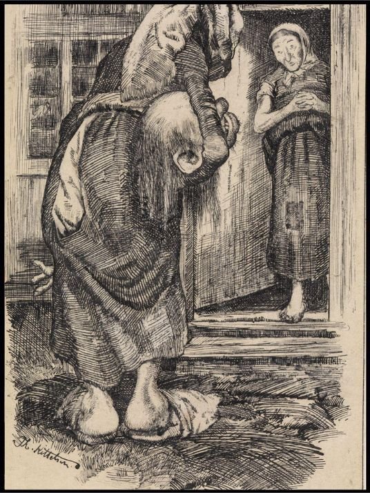 "Er Smørbukk hjemme i dag?" sa trollet, Theodor Kittelsen - Poster