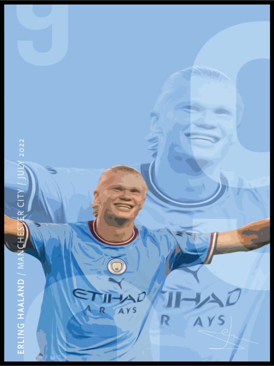 Erling Braut Haaland - Poster