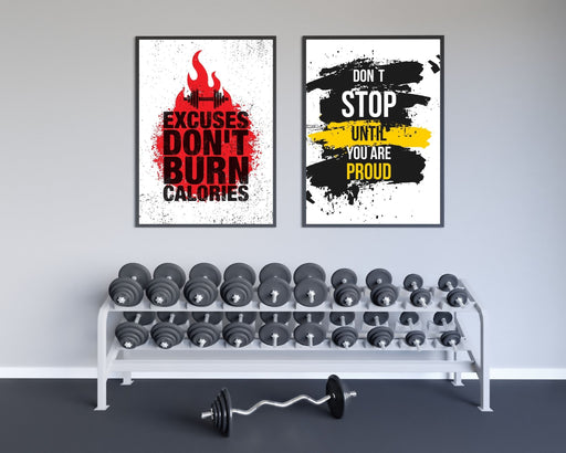 Excuses - Gym poster - Plakatbar.no