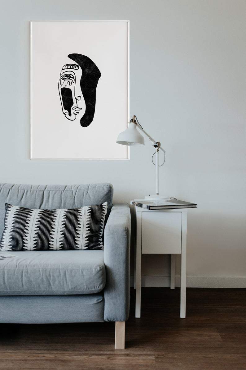 Faceline Abstract poster - Plakatbar.no