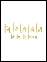 Falalalala - Juleplakat - Plakatbar.no