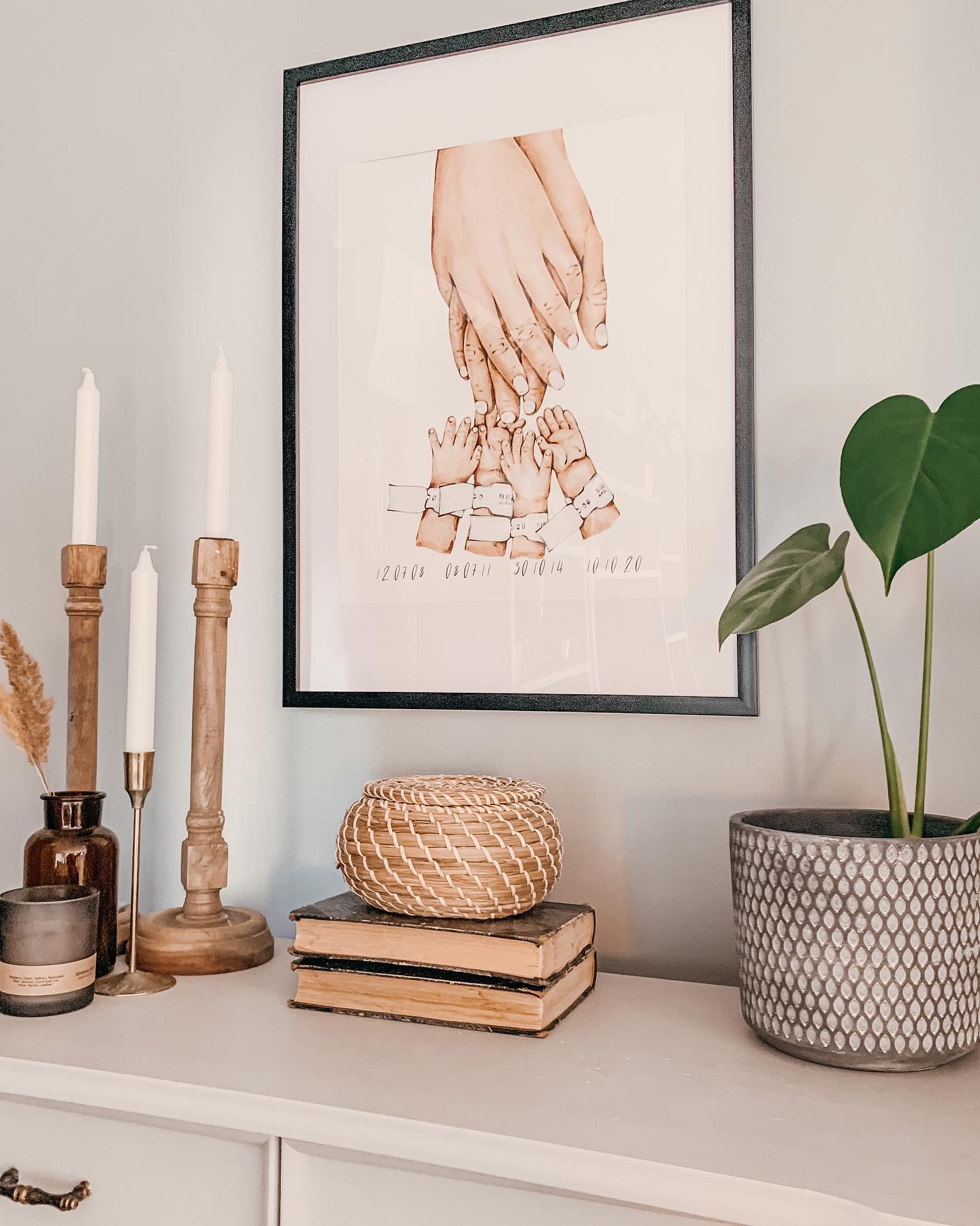 Familiehender - Mor, Far og 1-8 barn - Plakatbar.no