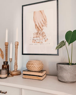 Familiehender - Mor, Far og 1-8 barn - Plakatbar.no