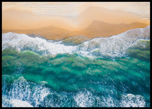 Fantastiske bølger og fargespill - Poster - Plakatbar.no