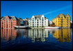 Farger i Ålesund havn- Plakat - Plakatbar.no