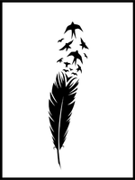 Feathers poster - Plakatbar.no