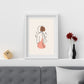 Female line art poster - Plakatbar.no