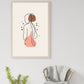Female line art poster - Plakatbar.no