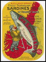 Finest norwegian sardines, Theodor Kittelsen - Poster - Plakatbar.no