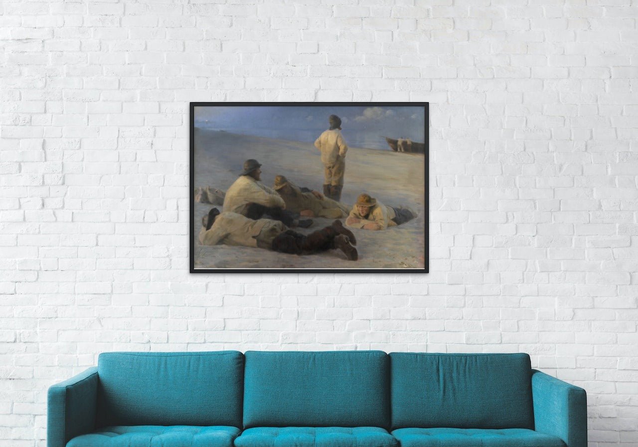 Fiskere på Skagens strand - Peder Severin Krøyer - plakat eller lerret - Plakatbar.no