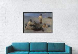 Fiskere på Skagens strand - Peder Severin Krøyer - plakat eller lerret - Plakatbar.no