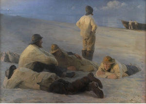 Fiskere på Skagens strand - Peder Severin Krøyer - plakat eller lerret - Plakatbar.no