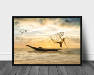 Fiskeren poster - Plakatbar.no