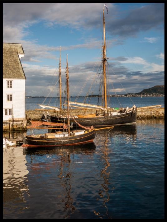 Fiskeskøjter i Ålesund - Plakat