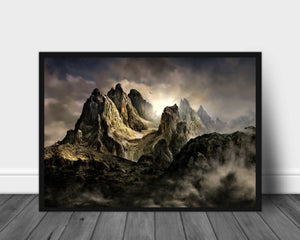 Fjell landskap poster - Plakatbar.no