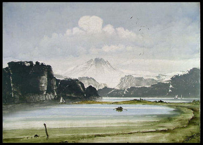 Fjordlandskap, Peder Balke - Poster - Plakatbar.no