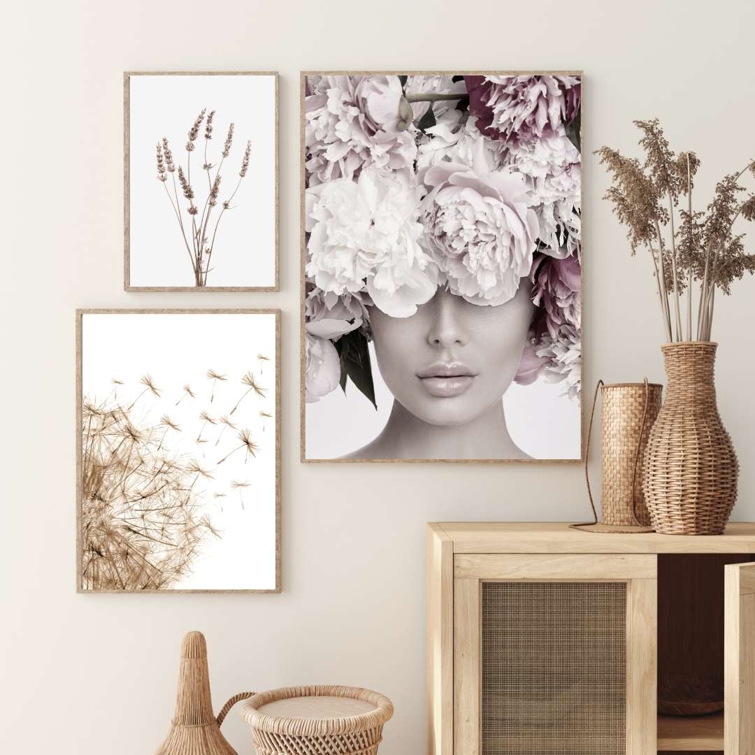 Flower Head - Black and white poster - Plakatbar.no