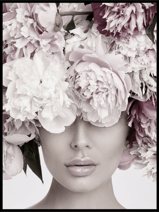 Flower Head - Black and white poster - Plakatbar.no