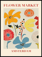 Flower Market Amsterdam Plakat - Plakatbar.no