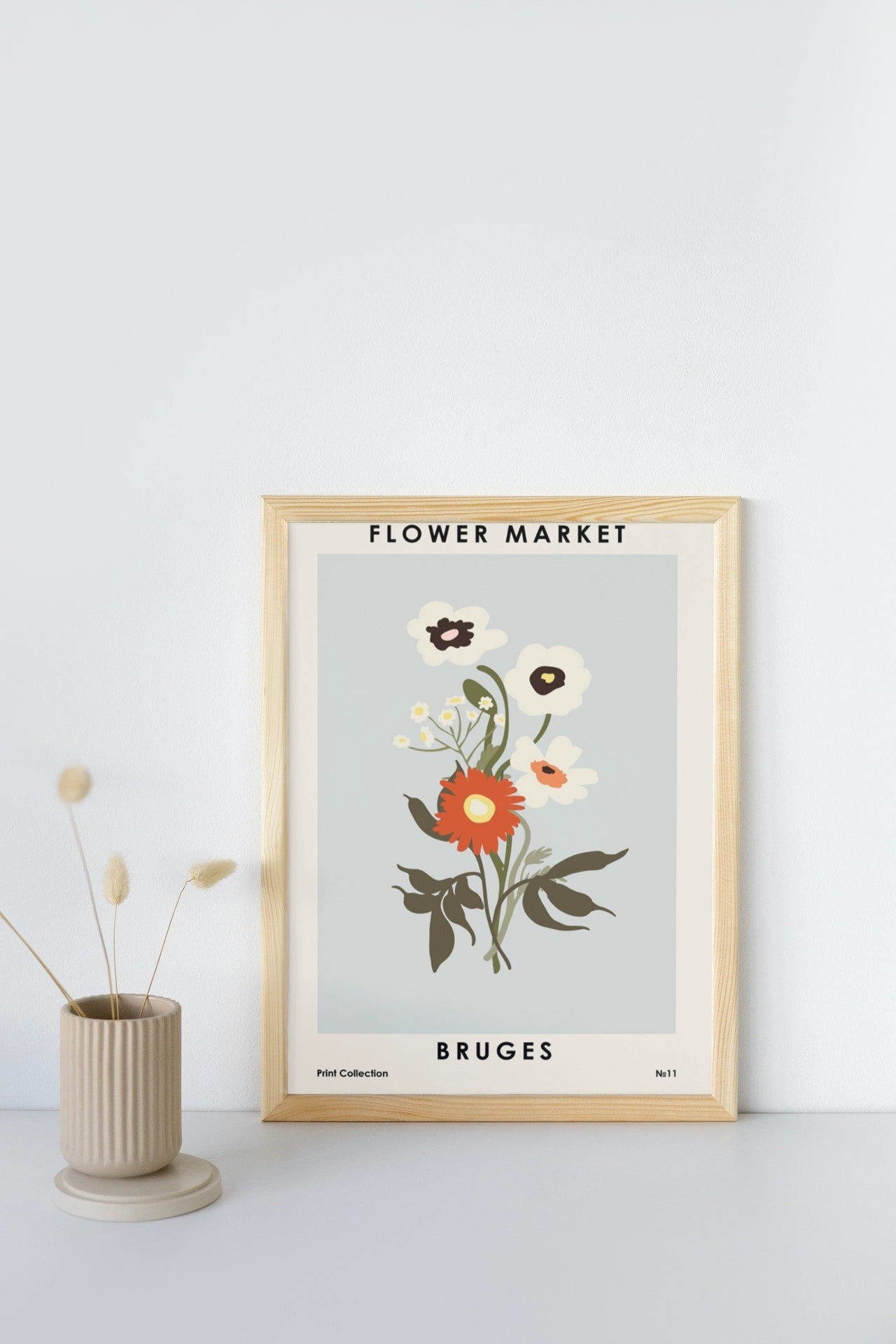Flower Market Bruges - poster - Plakatbar.no