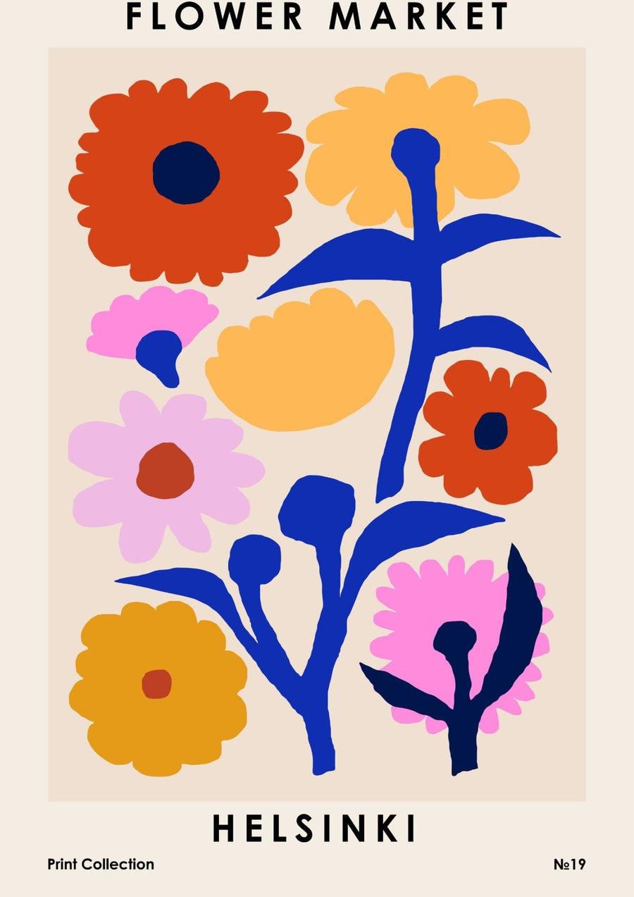 Flower Market Helsinki - poster
