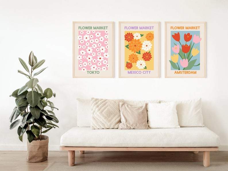 Flower Market Tokyo Plakat - Plakatbar.no