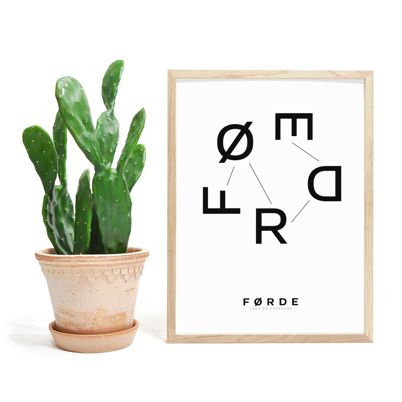 Førde - Sogn og Fjordane - Eksklusiv og tidløs plakat - Plakatbar.no